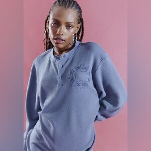 Boys Lie Let It Grow Thermal Henley Top